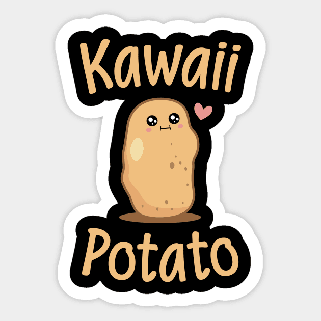 Kawaii Potato Sticker by Red Canopy Stores